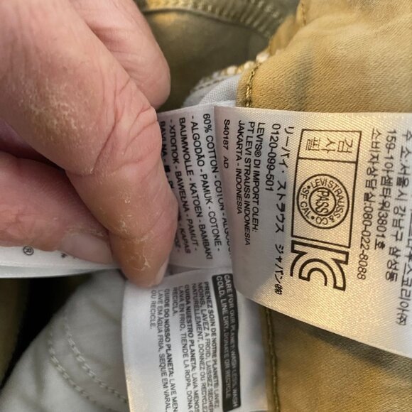 Levi's Women's Jeans Size 4M or 27x30 Mid Rise Skinny Khaki Casual Stretch - Picture 16 of 16